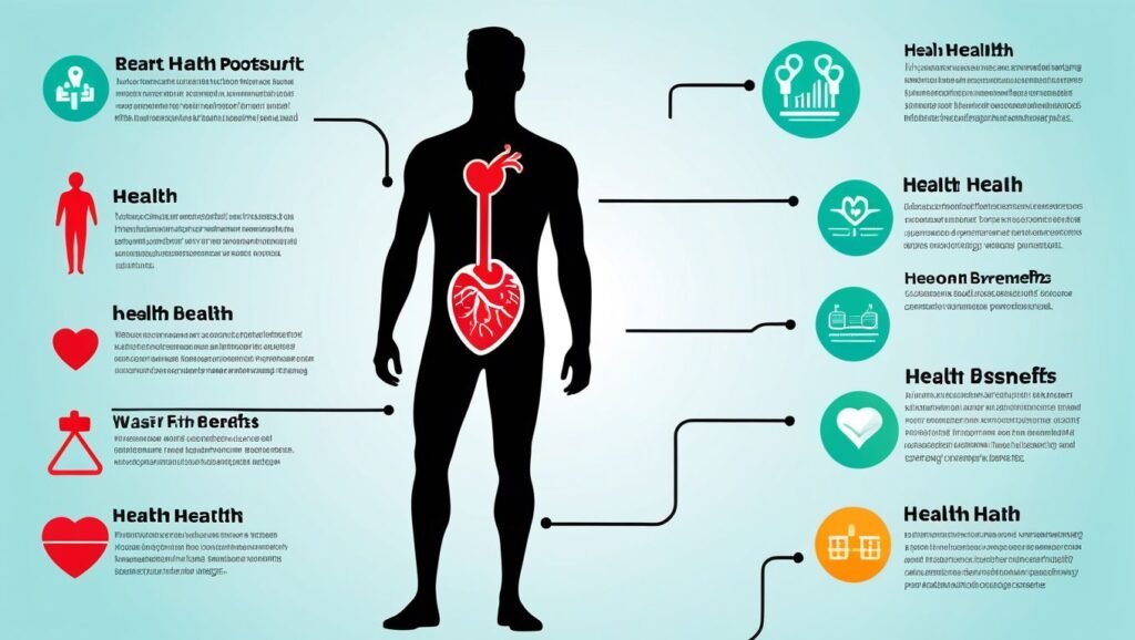 "Create an infographic-style illustration with a silhouette of a person with a defined slim waist. Surround the figure with icons representing health benefits like improved heart health, better posture, and increased energy levels. Use a modern, clean design."
Alt Text: A silhouette with a slim waist surrounded by icons of health benefits like heart health, posture, and energy, emphasizing the importance of a healthy waistline.