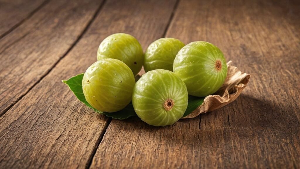 "Antioxidant-Rich Amla"

Alt Text: "Visual representation of Amla's high antioxidant content compared to other fruits, highlighting its health benefits."